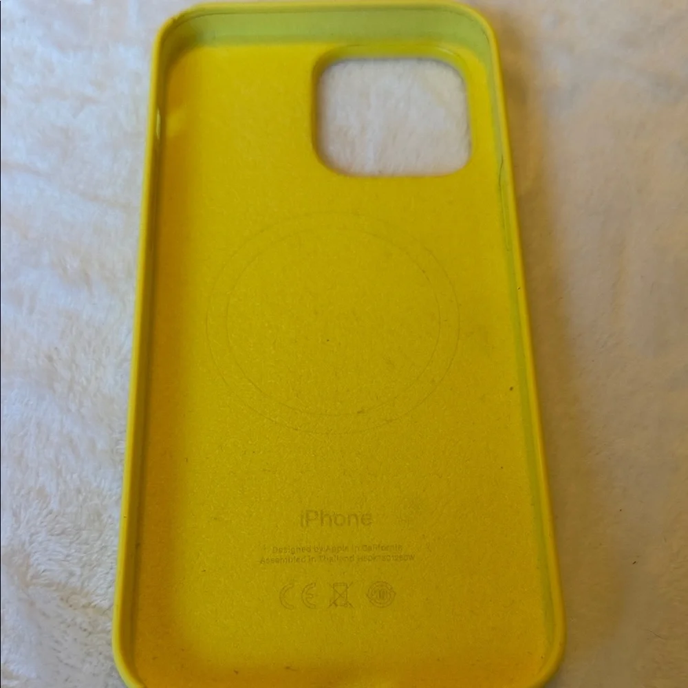 Apple Bright Yellow Silicone iPhone Case